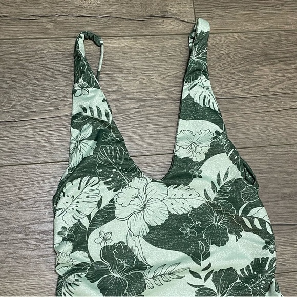 BOUND BY BOND-EYE In The Loop 1 Piece Bathing Suit Silver Fern Floral Sz S NWT. - Picture 4 of 9